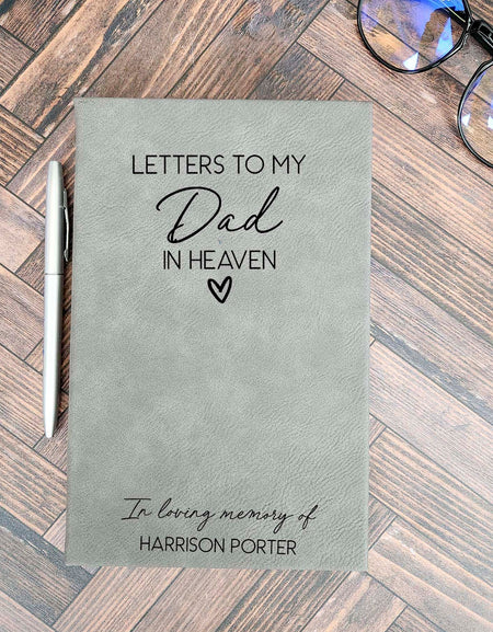 Letters To My Dad In Heaven Personalized Grief Journal by Sunny Box