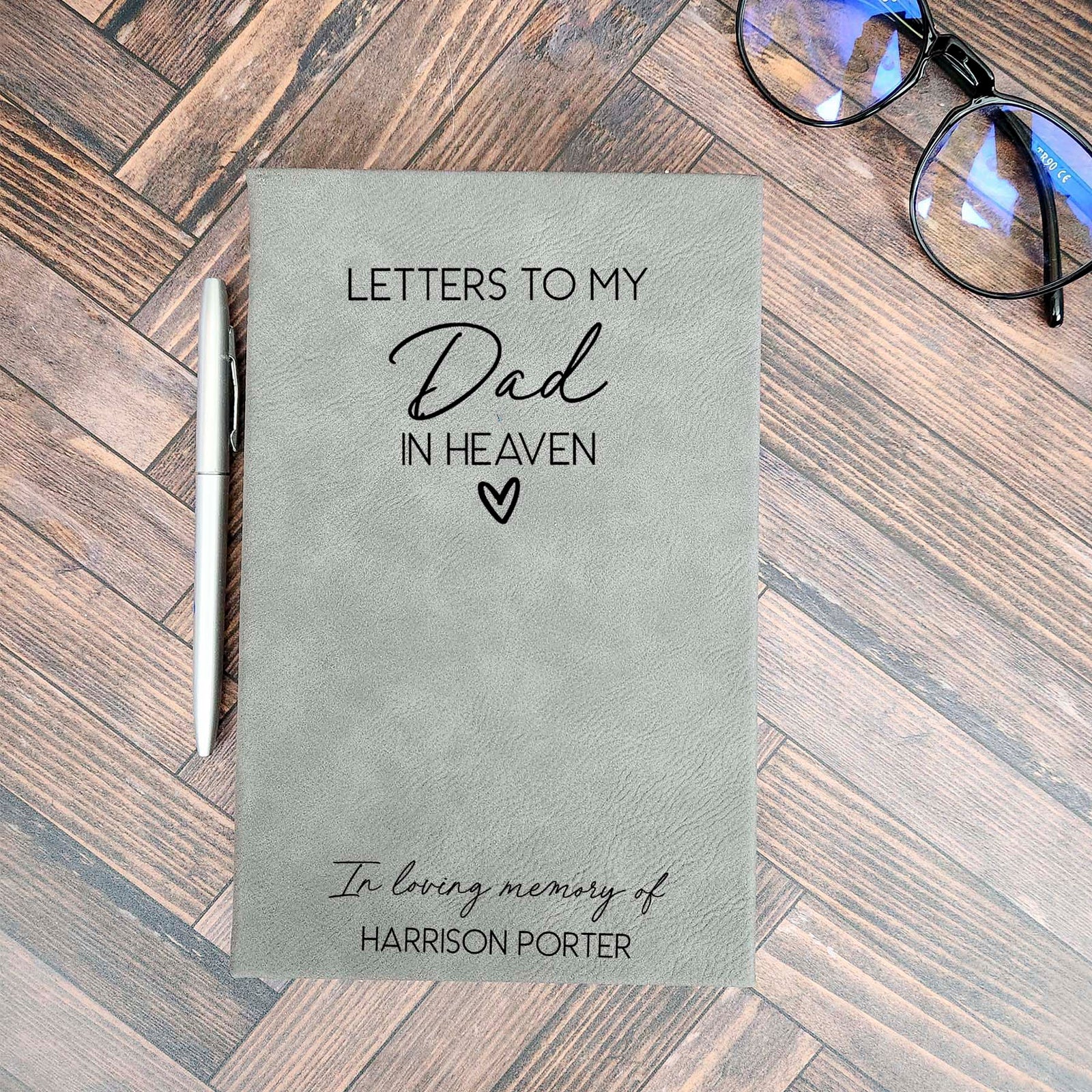 Letters To My Dad In Heaven Personalized Grief Journal by Sunny Box
