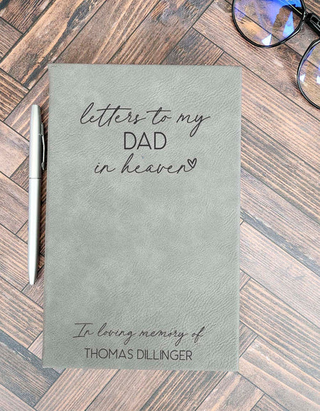 Letters To My Dad In Heaven Personalized Grief Journal by Sunny Box