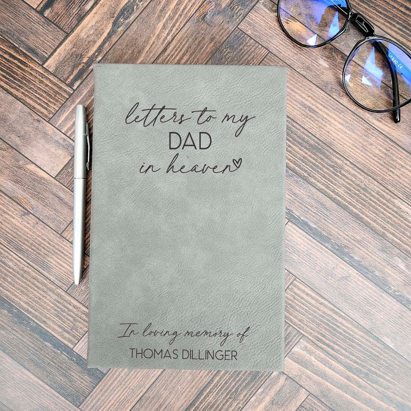 Letters To My Dad In Heaven Personalized Grief Journal by Sunny Box