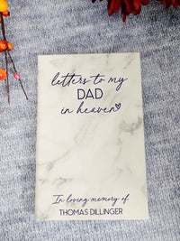 Letters To My Dad In Heaven Personalized Grief Journal  by Sunny Box
