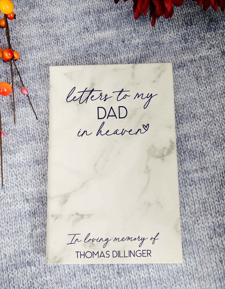 Letters To My Dad In Heaven Personalized Grief Journal  by Sunny Box