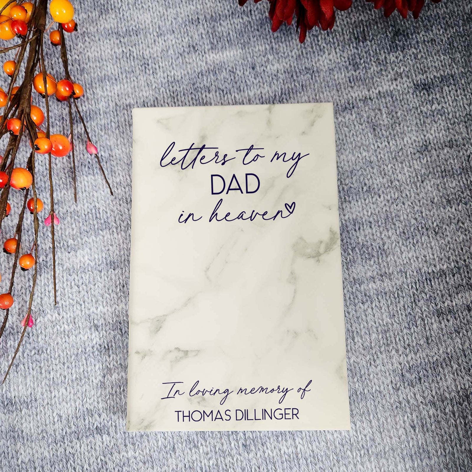Letters To My Dad In Heaven Personalized Grief Journal  by Sunny Box