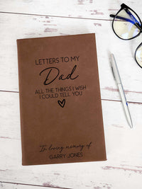 Letters To My Dad In Heaven Personalized Grief Journal by Sunny Box