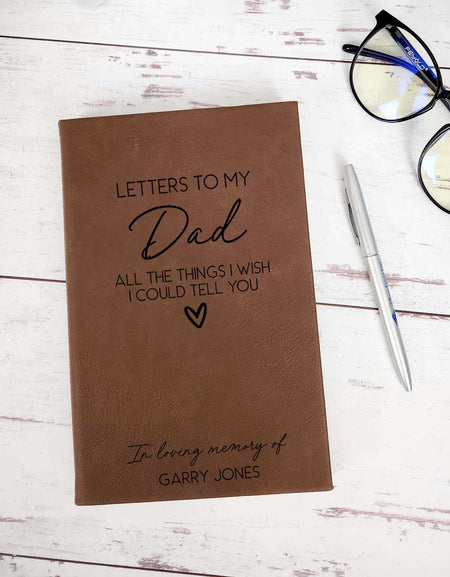 Letters To My Dad In Heaven Personalized Grief Journal by Sunny Box