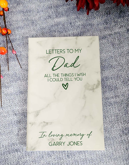 Letters To My Dad In Heaven Personalized Grief Journal  by Sunny Box