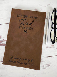 Letters To My Dad In Heaven Personalized Grief Journal by Sunny Box