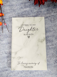 Letters To My Daughter In Heaven Personalized Grief Journal  by Sunny Box