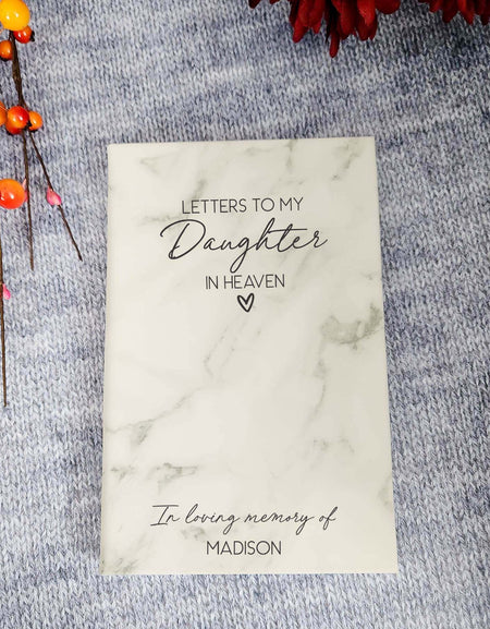 Letters To My Daughter In Heaven Personalized Grief Journal  by Sunny Box