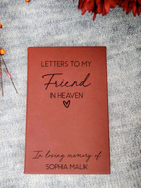 Letters To My Friend In Heaven Personalized Grief Journal by Sunny Box