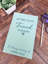 Letters To My Friend In Heaven Personalized Grief Journal by Sunny Box