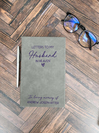 Letters To My Husband In Heaven Personalized Grief Journal  by Sunny Box