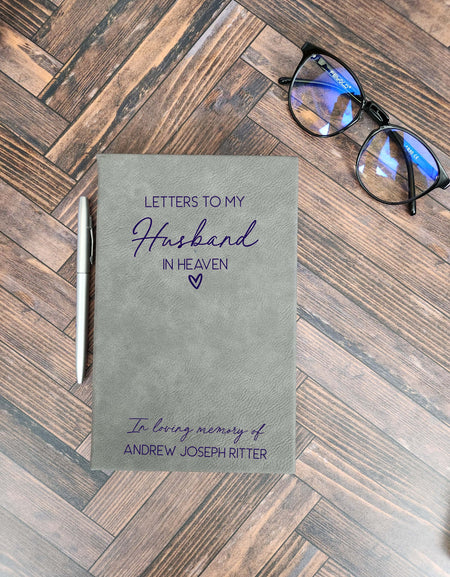 Letters To My Husband In Heaven Personalized Grief Journal  by Sunny Box
