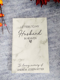Letters to My Husband Personalized Grief Journal by Sunny Box