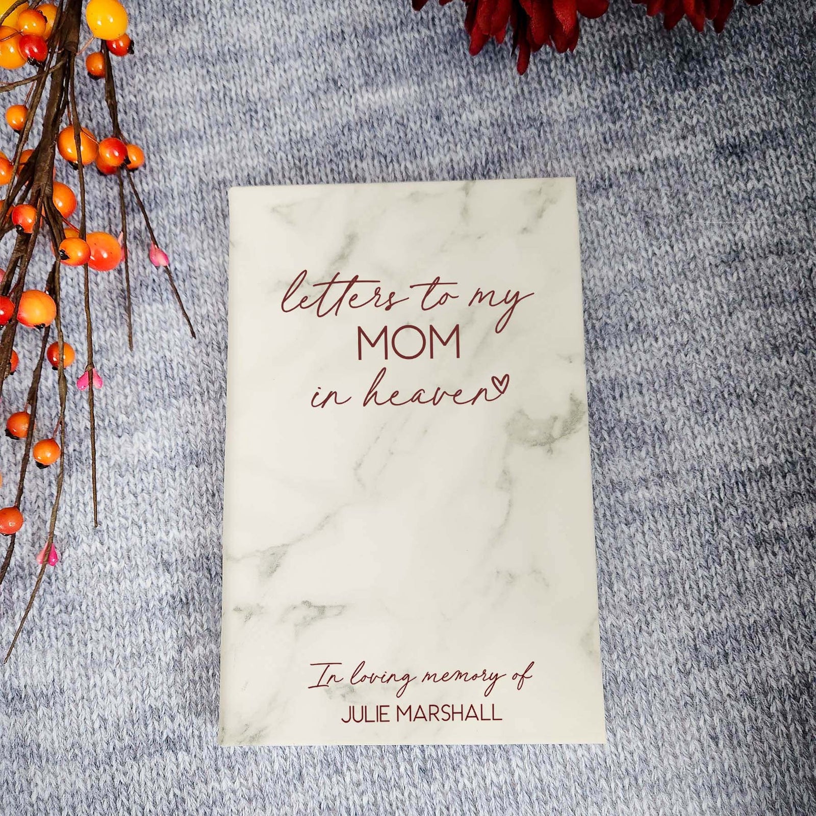 Letters To My Mom In Heaven Personalized Grief Journal  by Sunny Box
