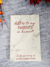 Letters To My Parents Personalized Engraved Journal by Sunny Box