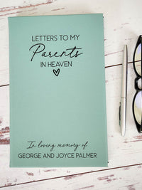 Letters To My Parents Personalized Engraved Journal by Sunny Box