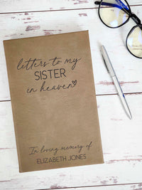 Letters To My Sister Engraved Leatherette Journal