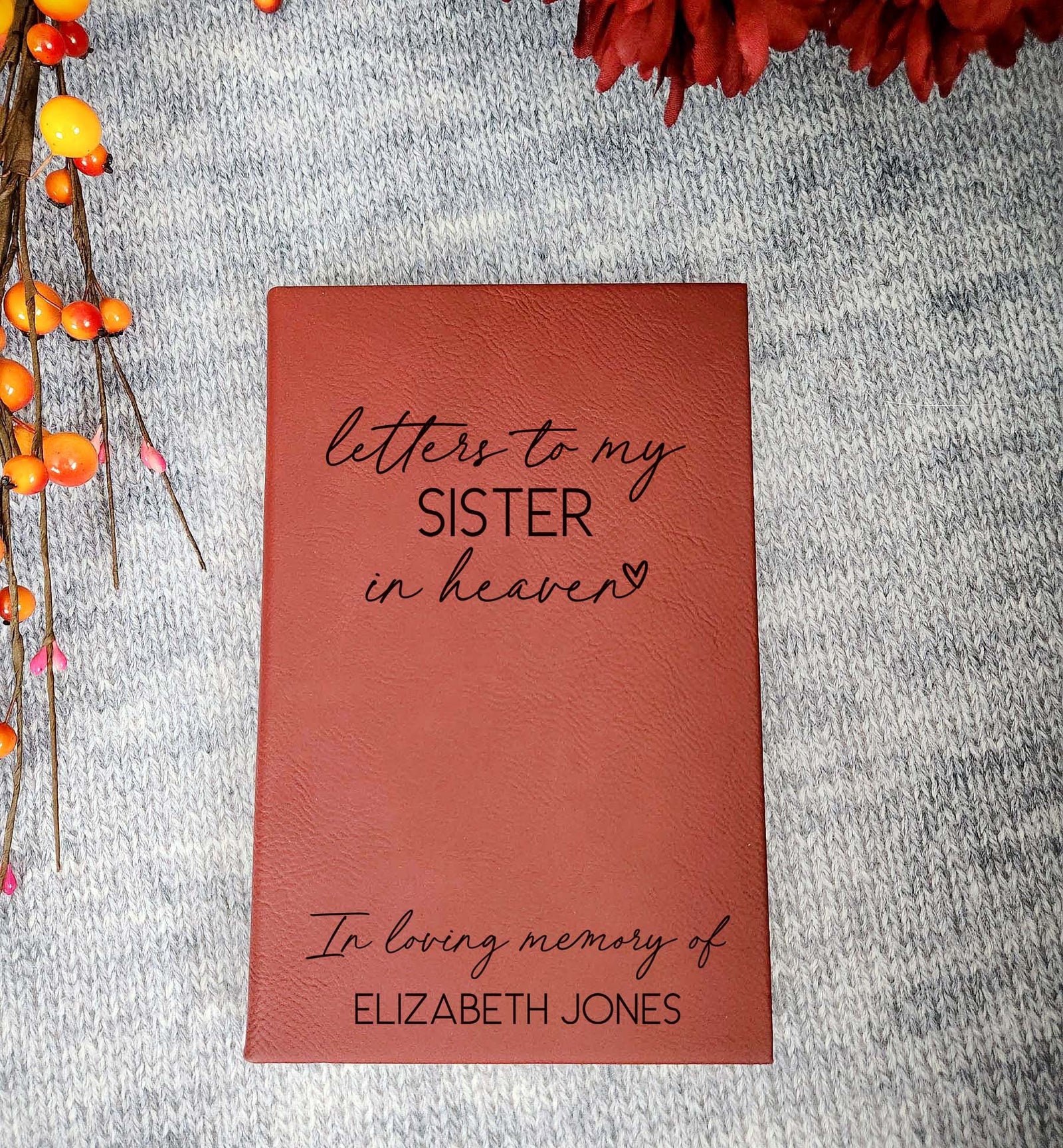 Letters To My Sister Leatherette Journal