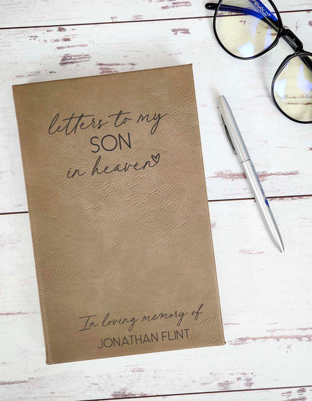 Letters To My Son Personalized Engraved Journal by Sunny Box