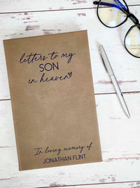 Letters To My Son In Heaven Personalized Grief Journal  by Sunny Box
