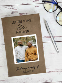 Letters To My Son Custom Photo Grief Journal by Sunny Box