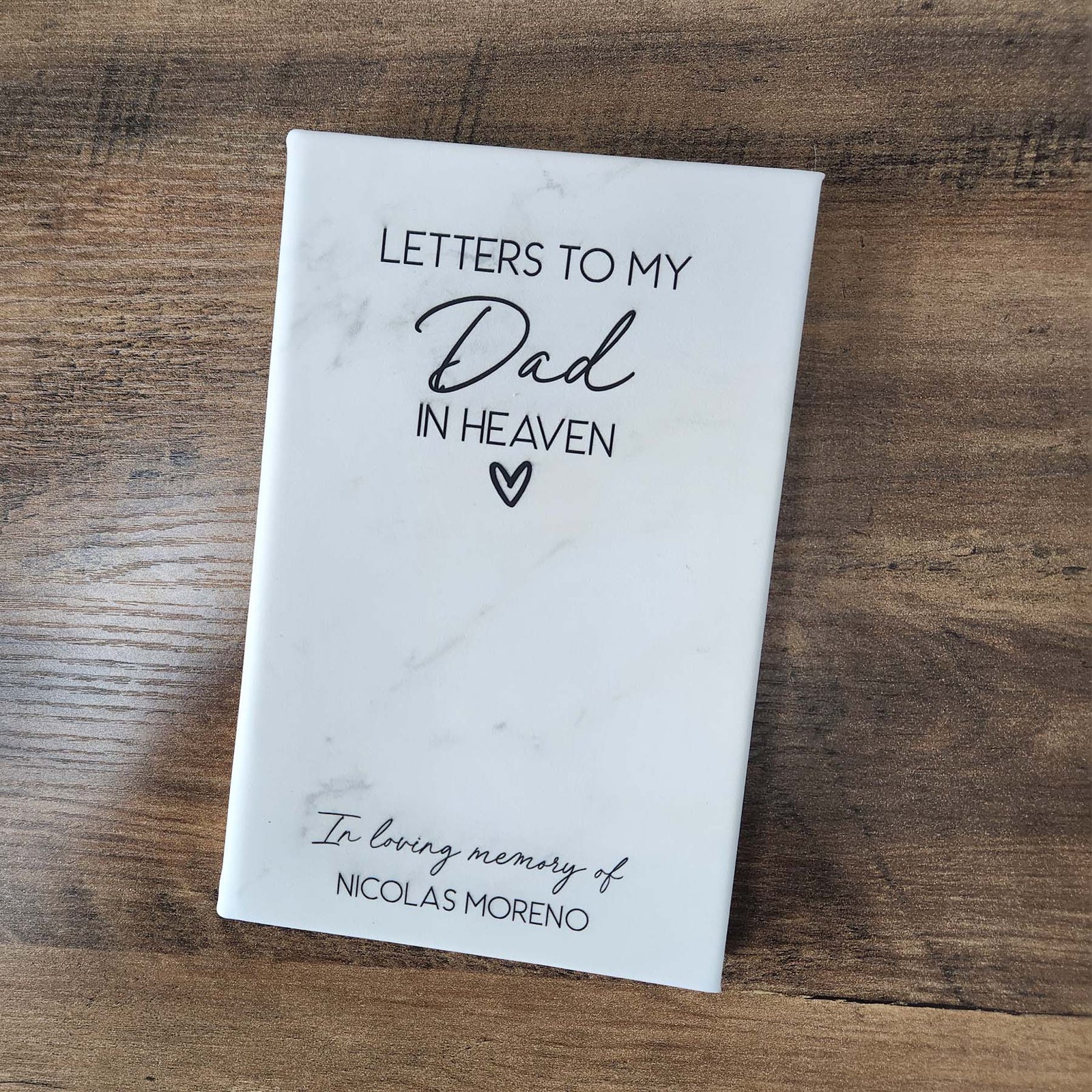 Letters To My Dad In Heaven Personalized Grief Journal by Sunny Box