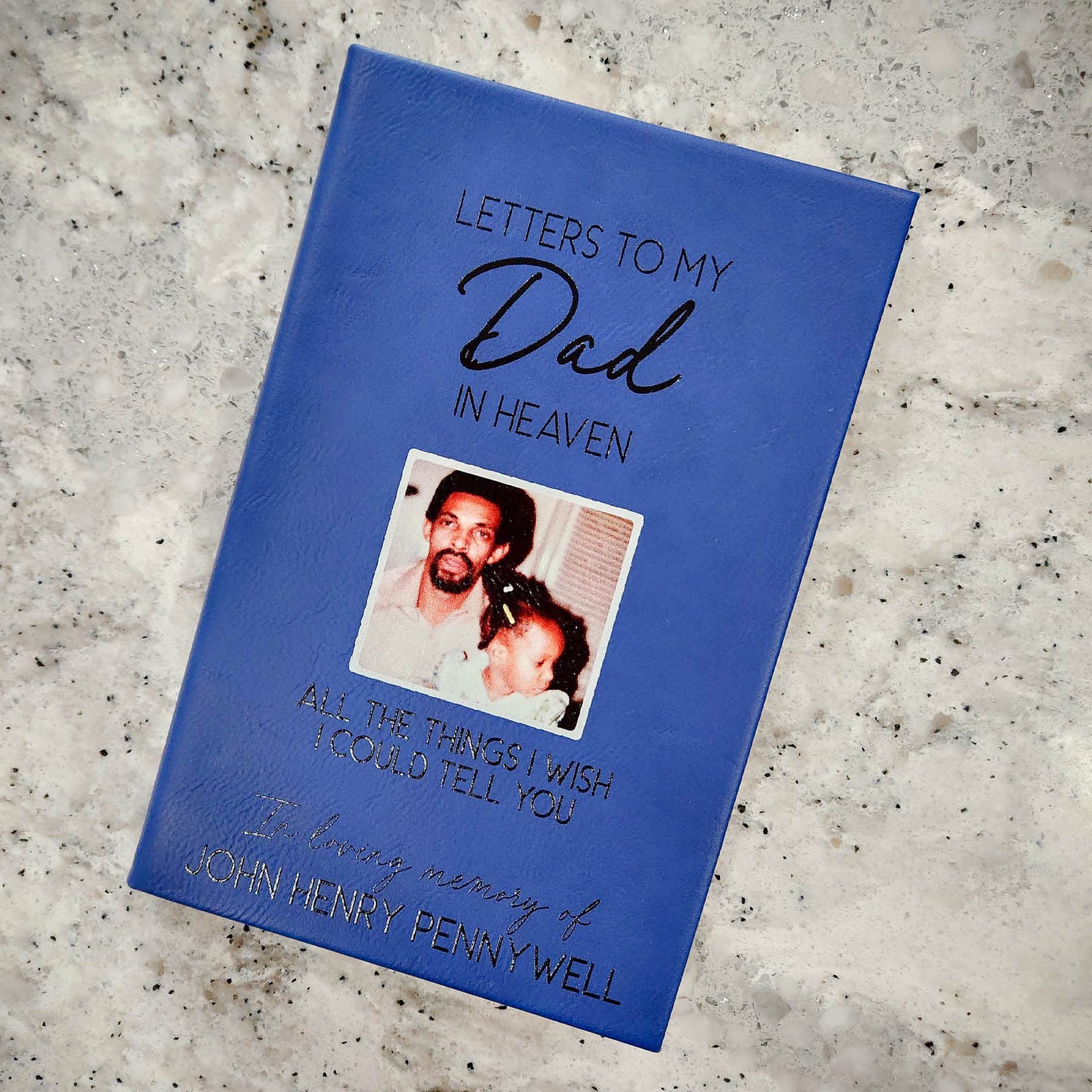 Letters To My Dad In Heaven Personalized Grief Journal  by Sunny Box
