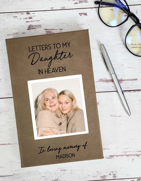 Letters To My Daughter In Heaven Personalized Grief Journal  by Sunny Box