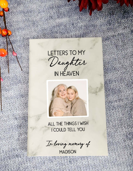 Letters To My Daughter In Heaven Leatherette Photo Journal