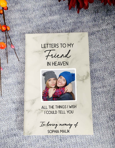 Letters To My Friend In Heaven Personalized Grief Journal by Sunny Box
