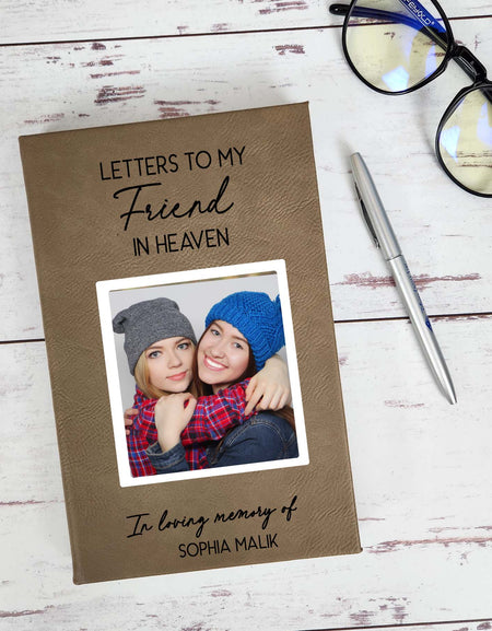 Letters To my Friend Custom Photo Grief Journal by Sunny Box