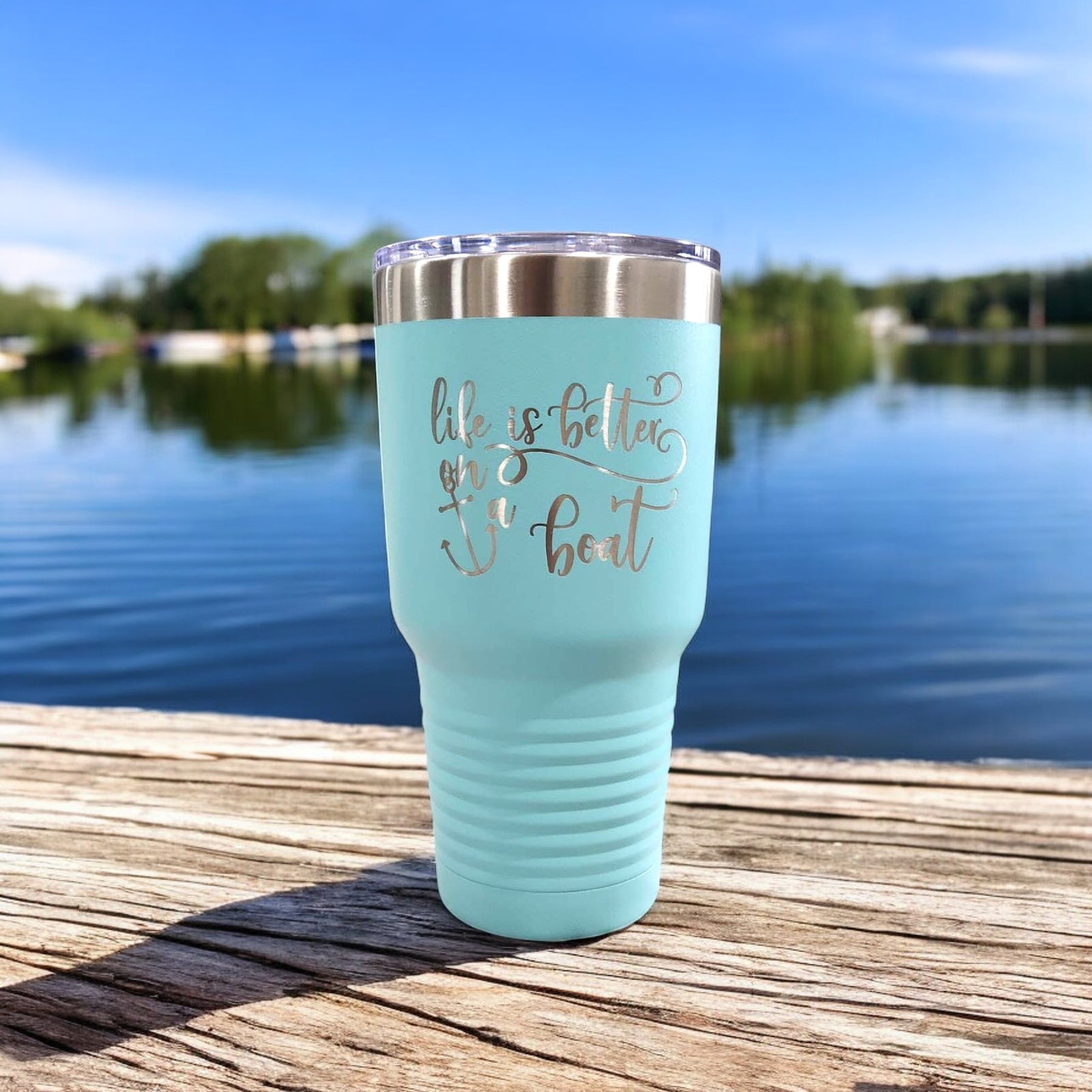 Life is Better on a Boat - Engraved Polar Camel Tumbler