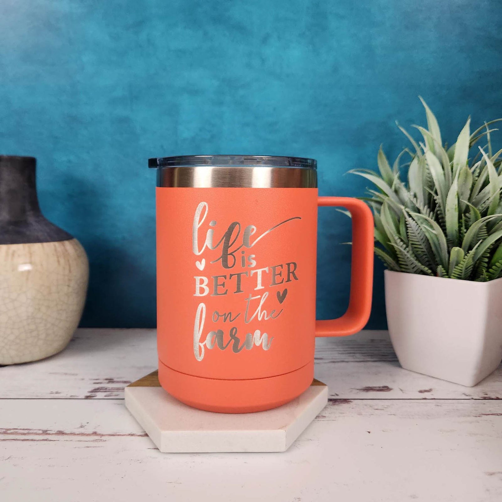Life is Better on the Farm - Engraved Polar Camel Tumbler2