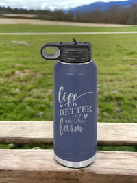 Life is Better on the Farm - Engraved Polar Camel Tumbler2