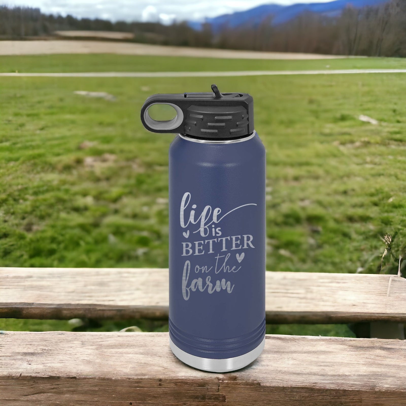 Life is Better on the Farm - Engraved Polar Camel Tumbler2