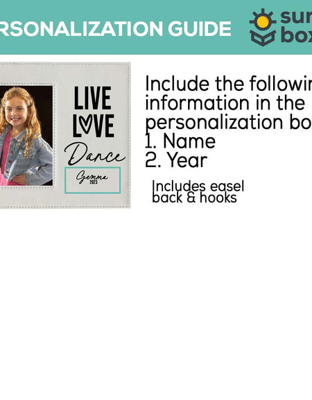 Live Love Dance Leatherette Wide Picture Frame