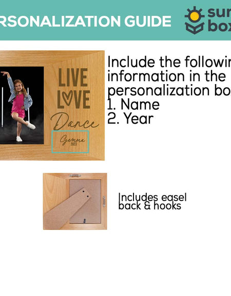 Live Love Dance Wood Wide Picture Frame