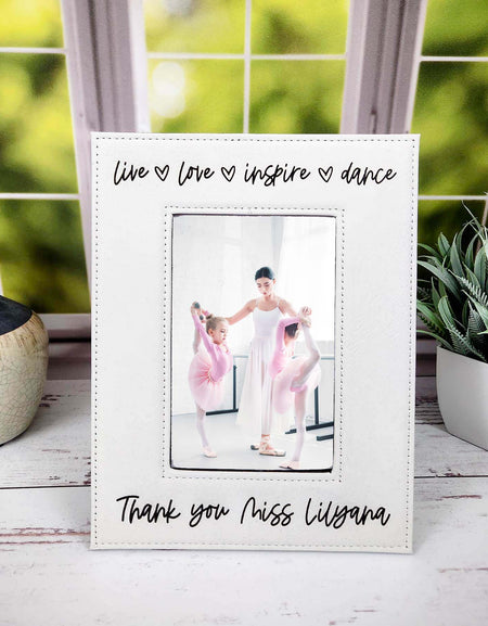 Dance Teacher Leatherette Picture Frame