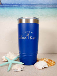 Living on Island Time - Engraved Polar Camel Tumbler