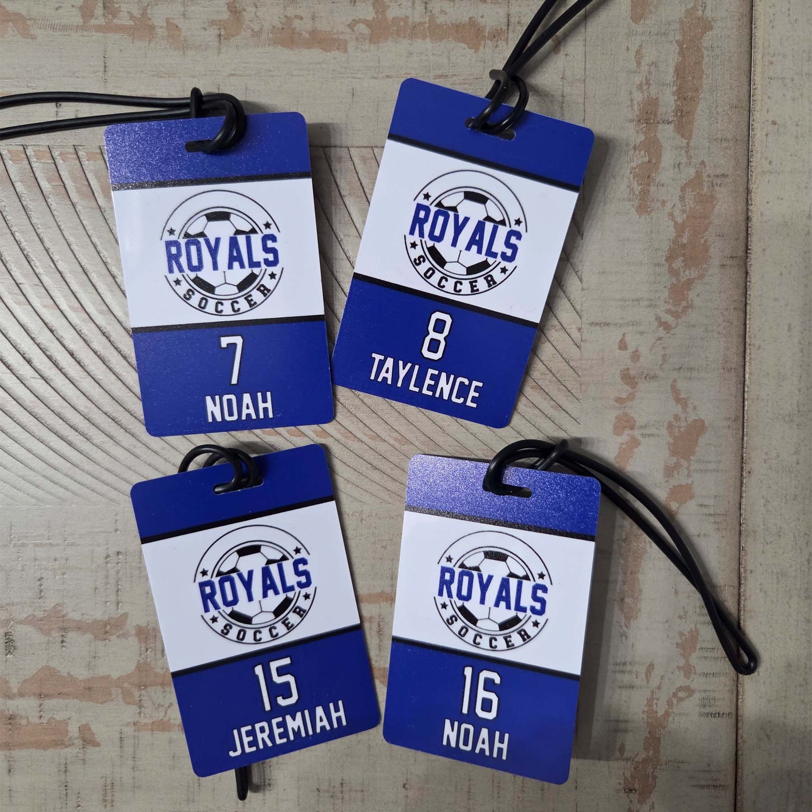 Team Logo Bag Tag - Custom Sports Bag Tag With Durable Strap