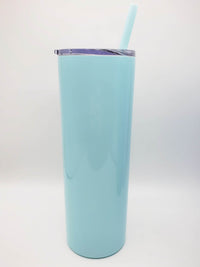 Personalized Engraved 20oz Skinny Tumbler Seafoam by Sunny Box