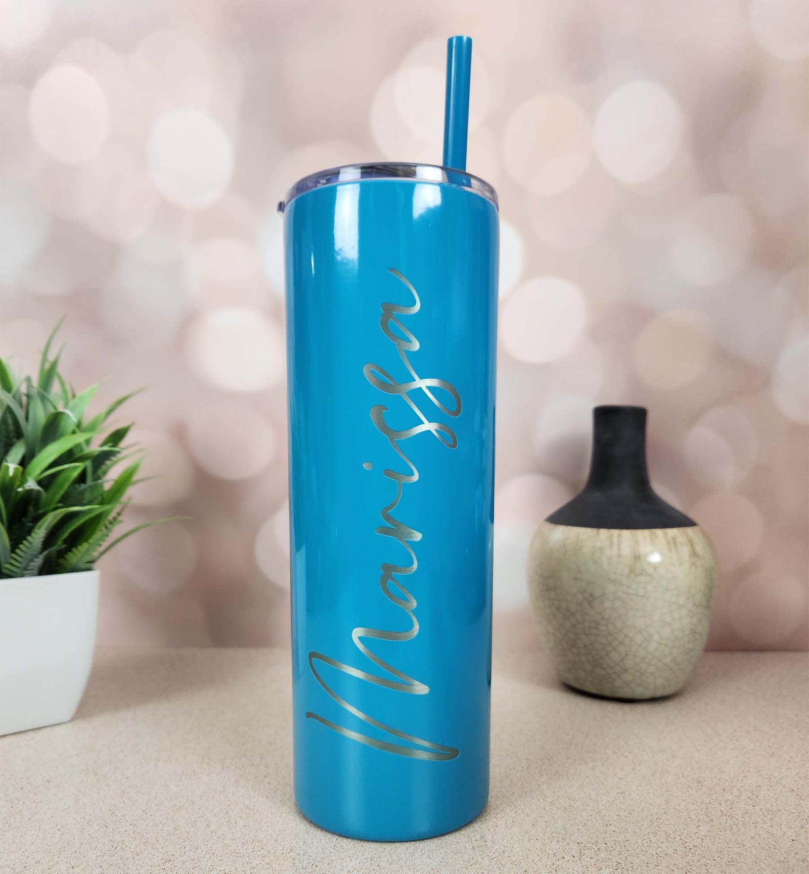 Personalized Engraved 20oz Skinny Tumbler