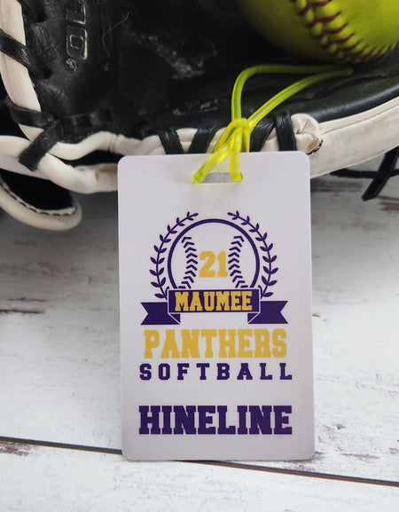 Personalized Softball Team Bag Tag