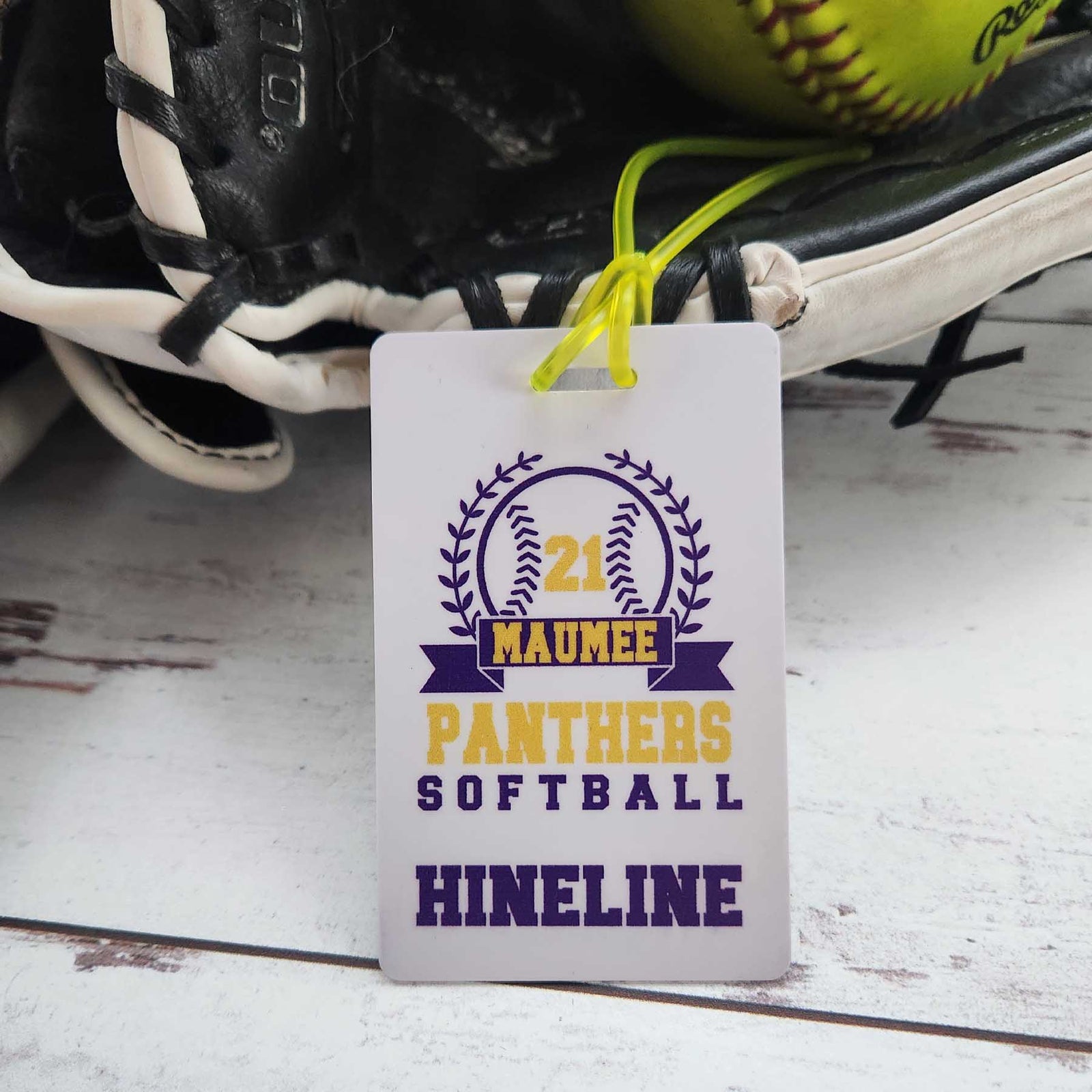 Personalized Softball Team Bag Tag