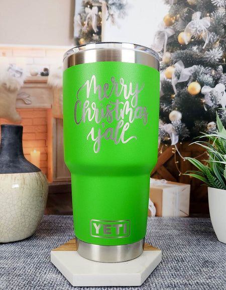 Merry Christmas Y'all - Christmas Engraved YETI Tumbler
