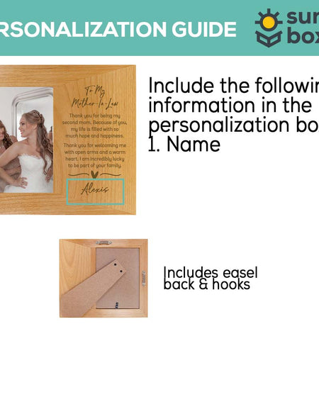 Mother In Law Personalized Picture Frame by Sunny Box