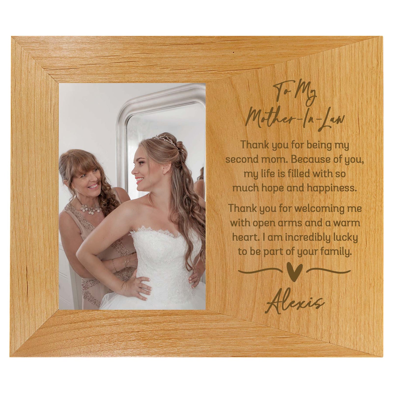 Mother In Law Personalized Picture Frame by Sunny Box