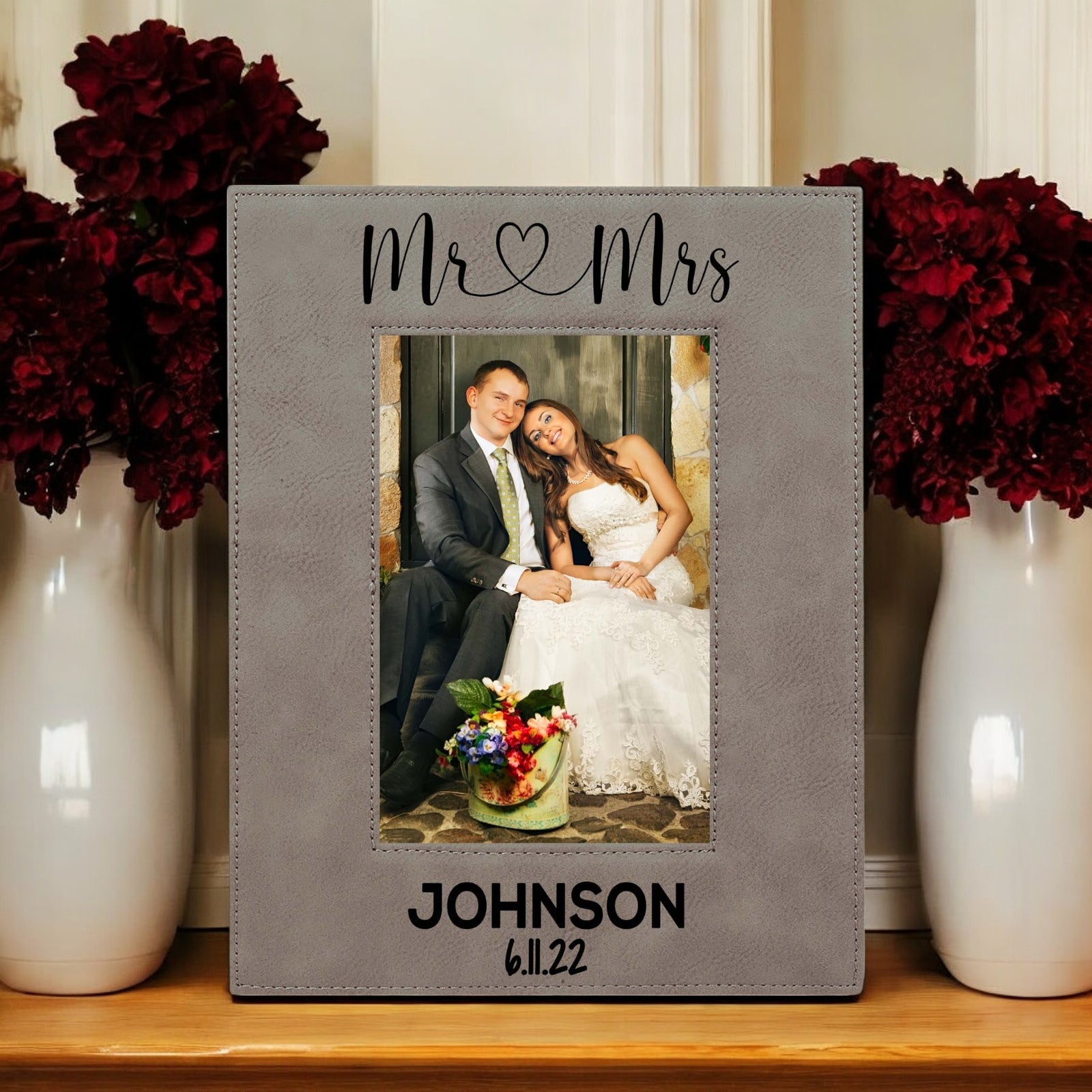Mr & Mrs Picture Frame for Wedding Gift by Sunny Box