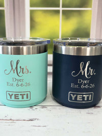 Mr. & Mrs. Engraved YETI Tumblers